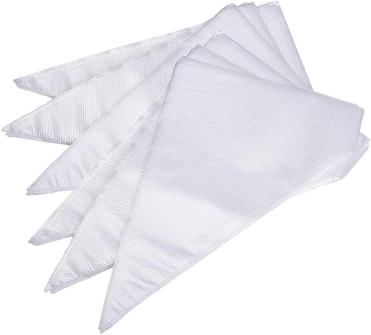 Famanu – spuitzakken wit 27 x 17 cm, voor royal icing en taartdecoratie, 100 stuks
