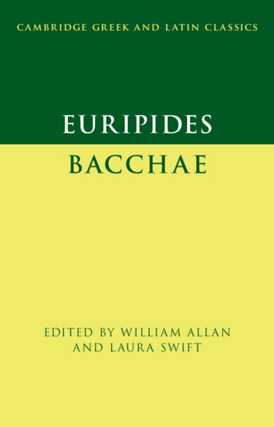 Cambridge Greek and Latin Classics- Euripides: Bacchae - cover