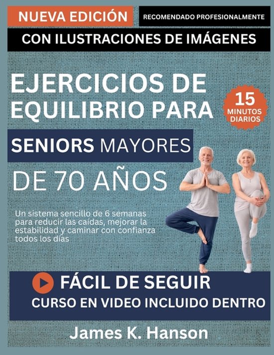 Ejercicios de Equilibrio Para Seniors Mayores de 70 Años - cover