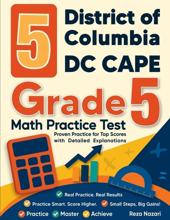 5 District of Columbia DC CAPE Grade 5 Math Practice Tests - cover