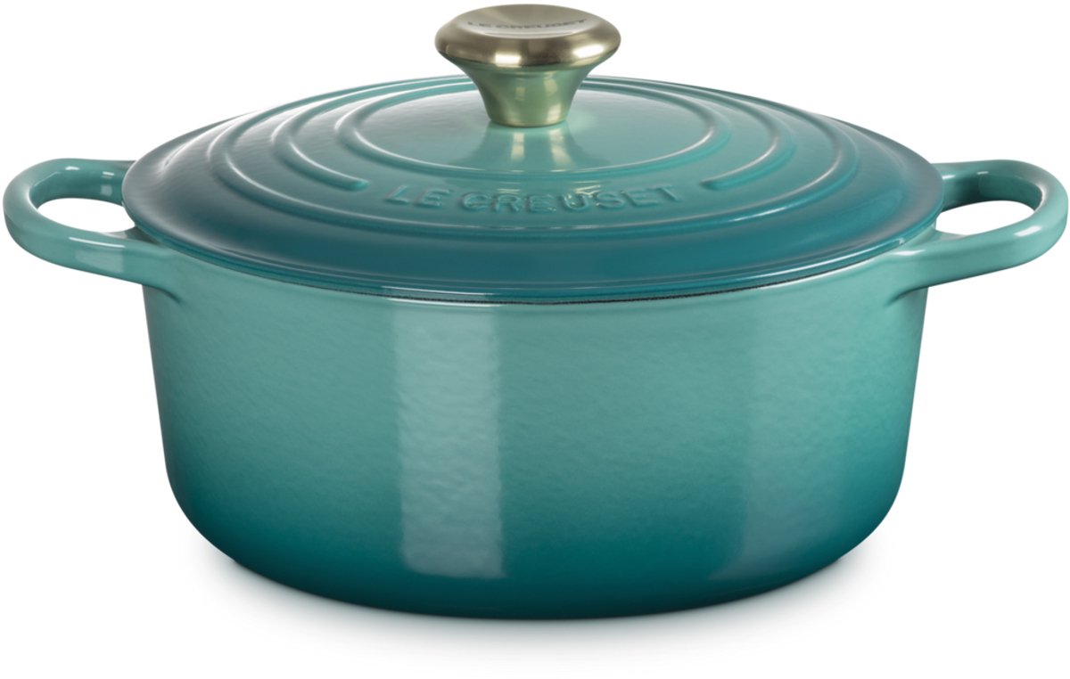 Le Creuset Signature Braadpan - Stoofpan 4,2 l - 24 cm - Bleu Riviere