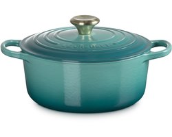Le Creuset Signature Braadpan - Stoofpan 4,2 l - 24 cm - Bleu Riviere