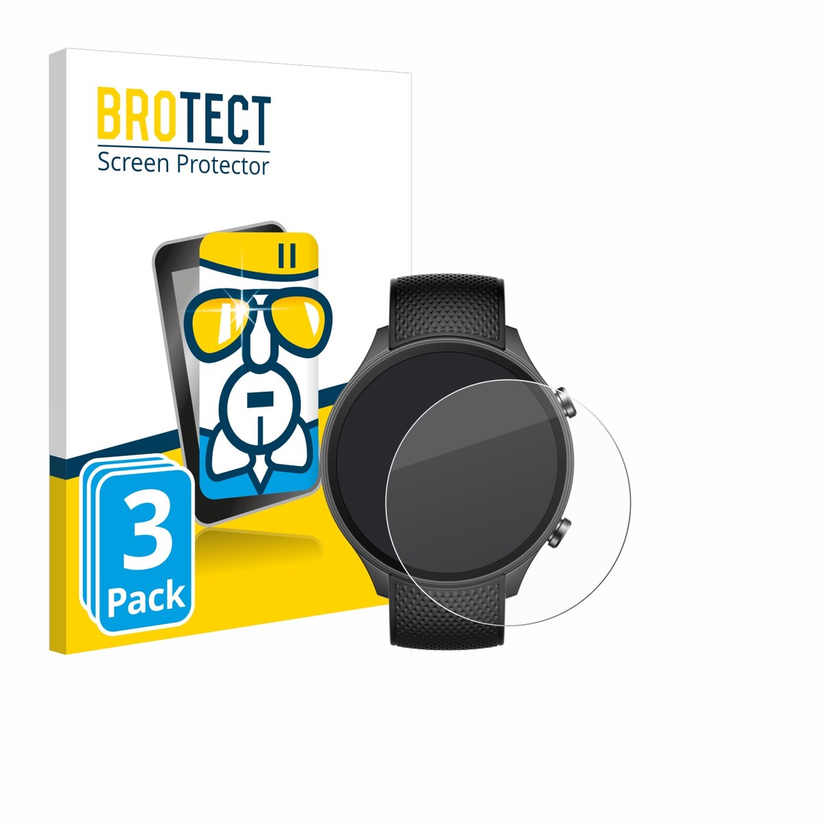 Screenprotector 3 Stuks voor OnePlus watch 2R Beschermglas transparant