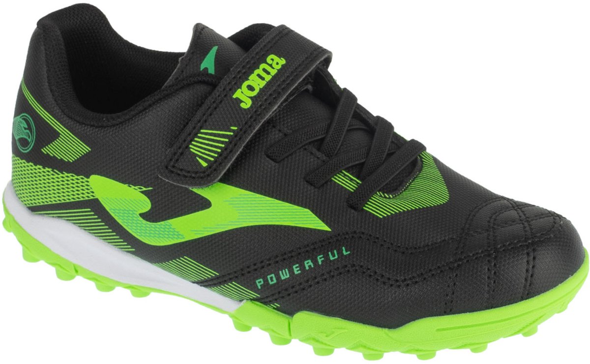 Joma Powerful Jr 26 POJS TFV, voor een jongen, Zwart, Voetbalschoenen, maat: 30