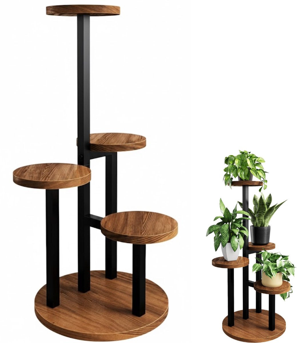 NBAP® Plantentafel - Plantenrek Buiten - Plantensteun - Plantenstandaard - Bruin