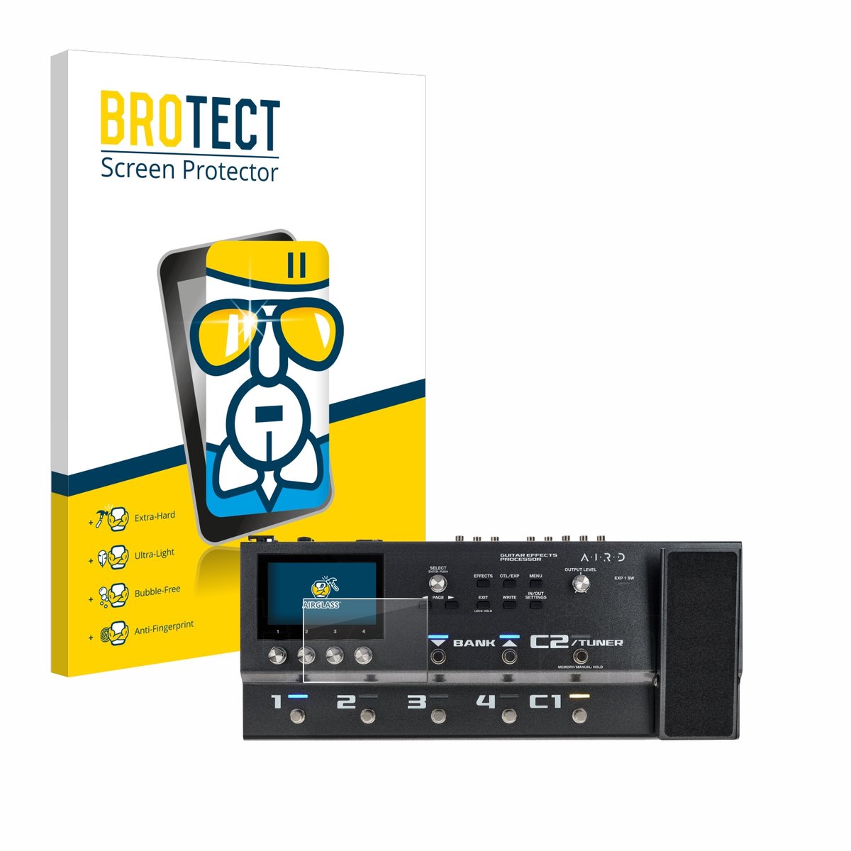 Screenprotector voor Boss GX-100 Beschermglas transparant