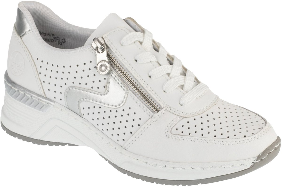 Rieker Sneakers N4340, Vrouwen, Wit, Sneakers, maat: 41