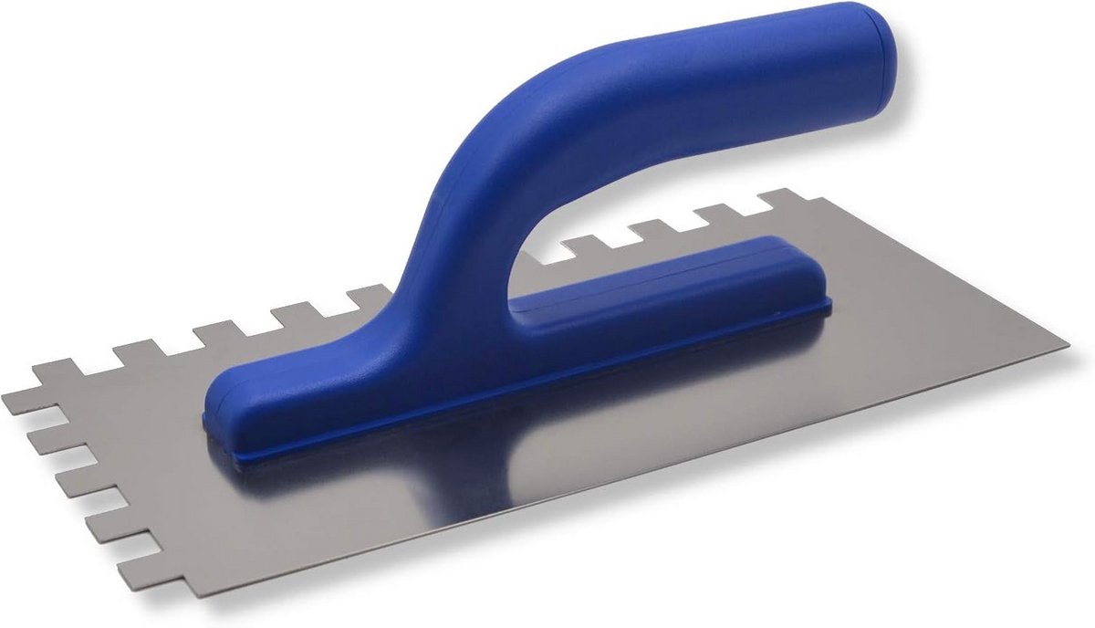 Lichte Tandspaan 12x12 mm voor Egaliseren Lijm - Roestvrijstaal 270x130 mm