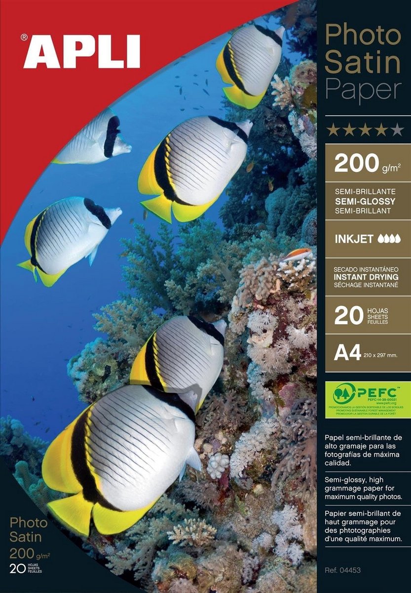 Glanzend Fotopapier A4 Plus Satin 175g - Dubbelzijdig Printbaar (20 Vel)