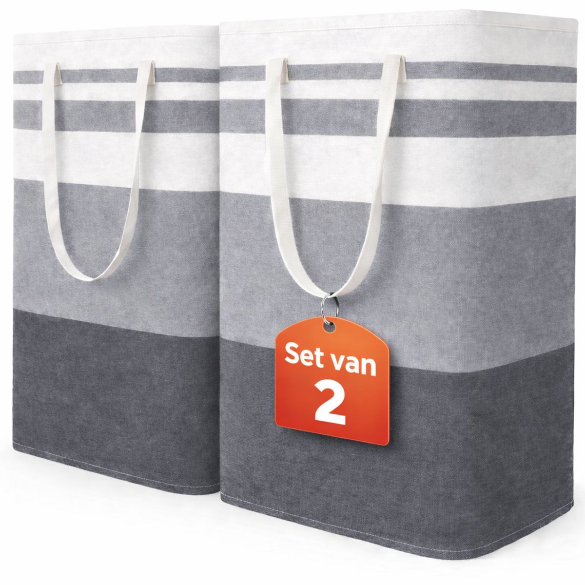Wasmand 2 Pack - 75L - Opvouwbaar - Wassorteerder - Wasmanden - Opvouwbare Wasmand - Laundry Basket