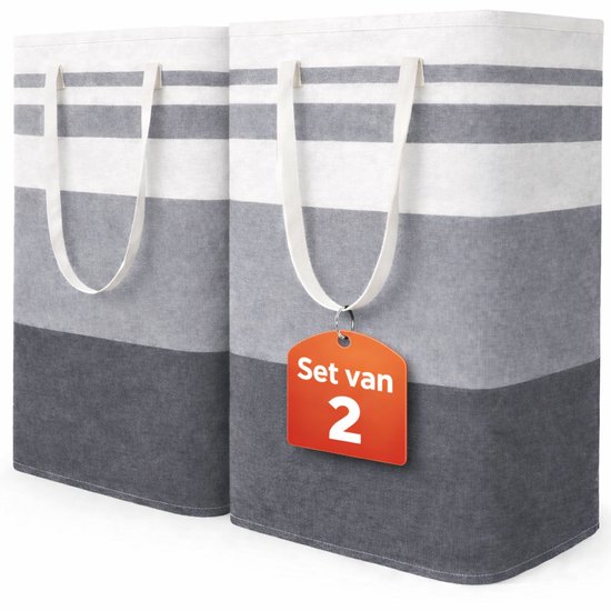 Wasmand 2 Pack - 75L - Opvouwbaar - Wassorteerder - Wasmanden - Opvouwbare Wasmand - Laundry Basket
