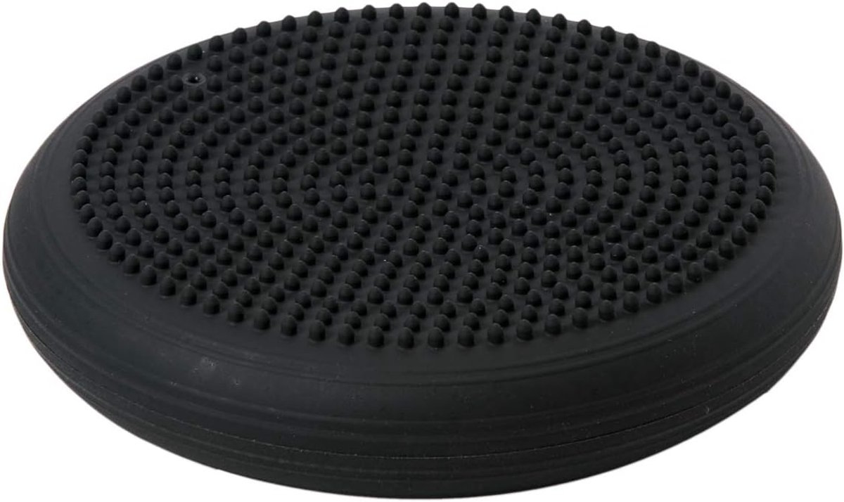 Wiebelkussen - Balanskussen - Balkussen - Komfortabel Zitten - Volwassenen en kinderen - Balansbord - Balance Board - Balanstrainer - Balansbal - Fitnessbal - Zwart - 33 cm - van Imperatoris