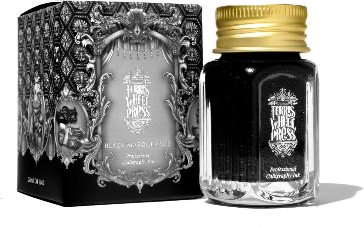 Ferris Wheel Press - Calligraphy Inkt - 28ml - Black Masquerade