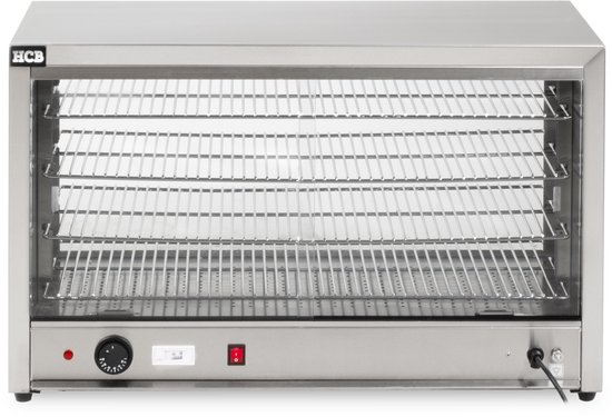 HCB® - Professionele Horeca Warmhoudvitrine - 230V - RVS / INOX - 33.5x85x53 cm (DxBxH) - 20 kg - 3810 — afbeelding 2