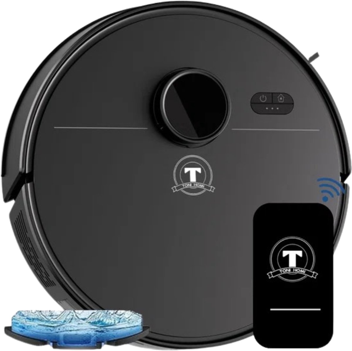 TONIHOMI M30 Robotstofzuiger met Dweilfunctie en LDS