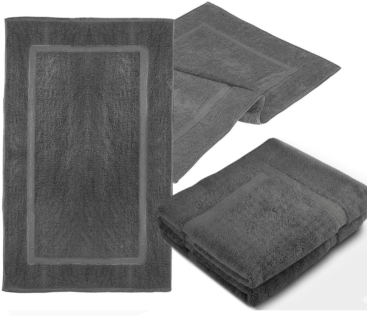 NBAP® Badmat Anti Slip - Douchemat - Bathroom mats - Grijs