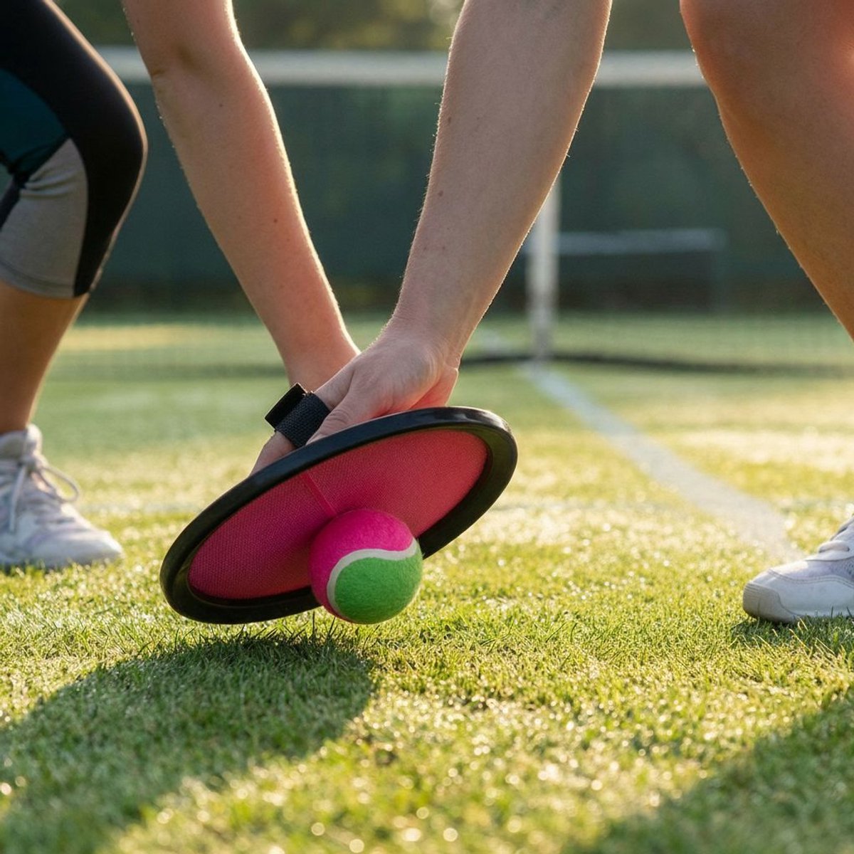 Scatch super grip bal ø6,3 cm - ideaal voor vangspellen buiten - extra grip voor eenvoudig vangen - geschikt voor kinderen en gezinnen - kunststof - roze/groen/zwart