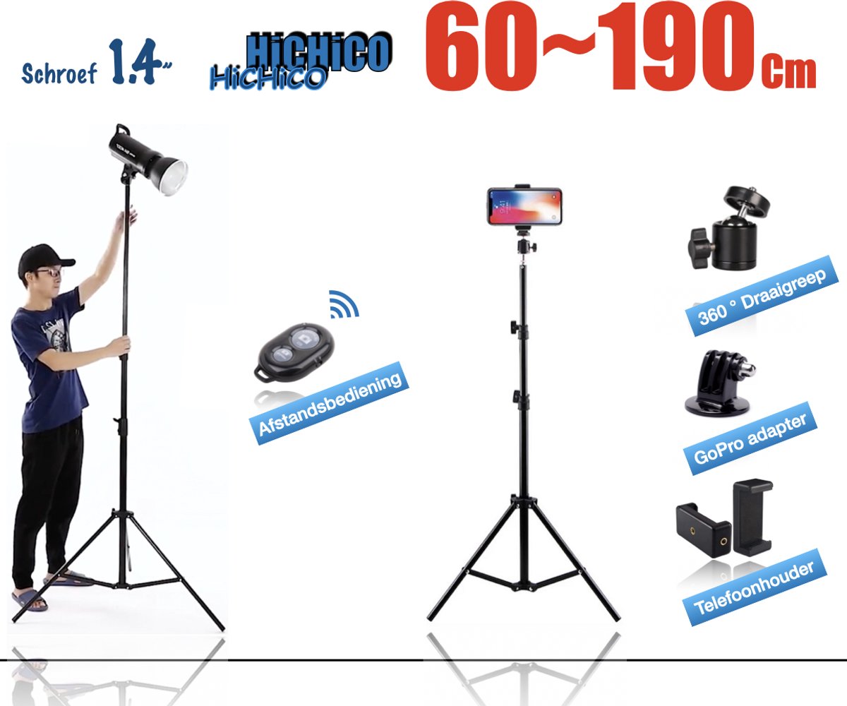 HiCHiCO Camerastatief - Tripod