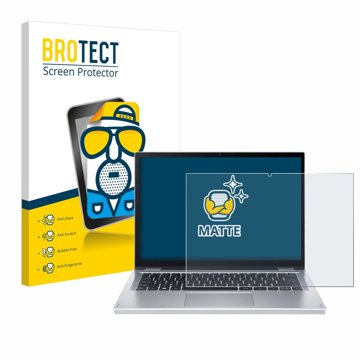 BROTECT - Screenprotector voor Acer Aspire 3 Spin A3SP14-31PT - Folie Beschermfolie matte