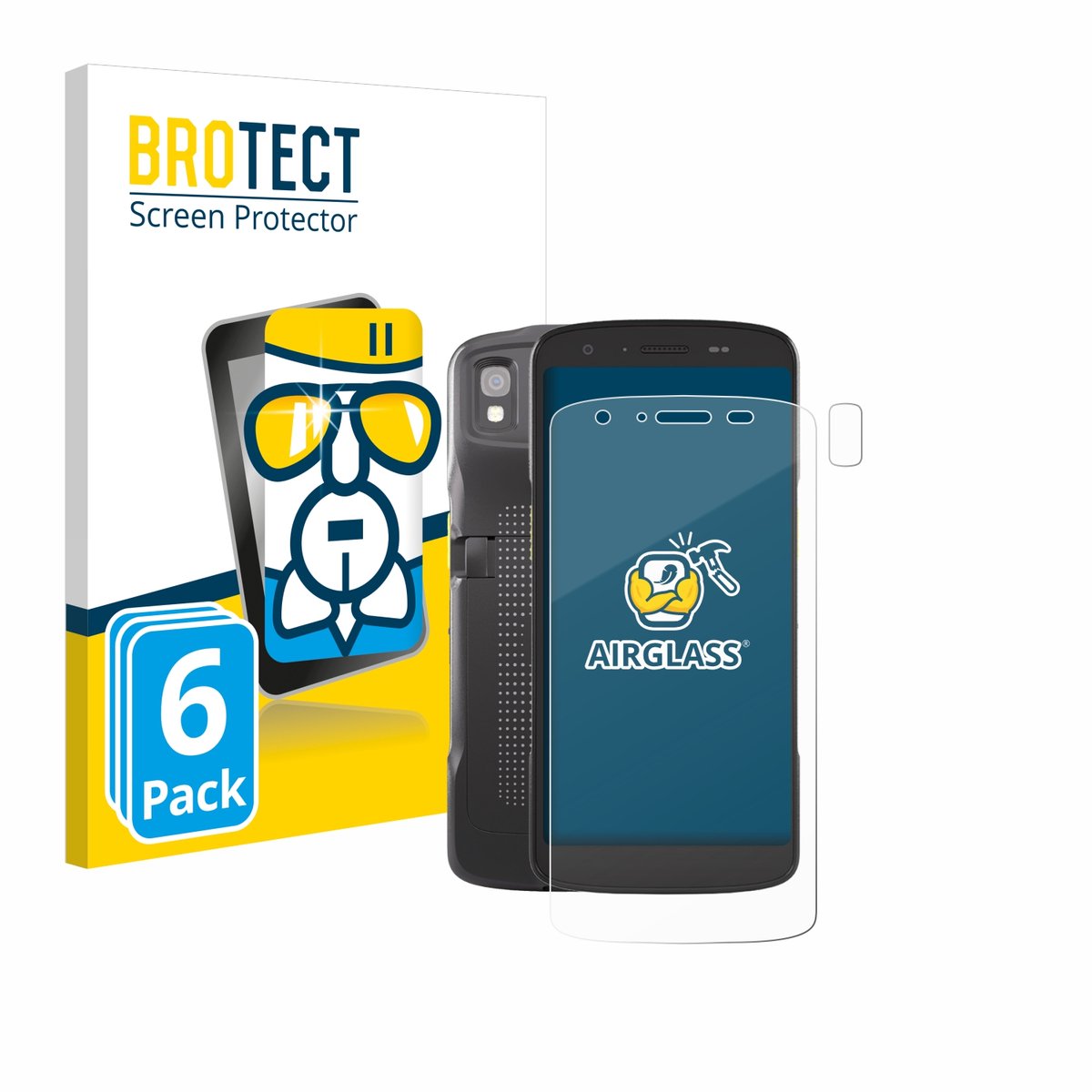 Screenprotector 6 Stuks voor Zebra TC22 (Voor+Camera) Beschermglas transparant