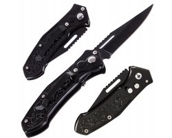 Folding Knife – Stalen Zakmes – Decoratief Handvat – Compact Outdoor Mes – 16 cm – Met Vergrendeling & Clip