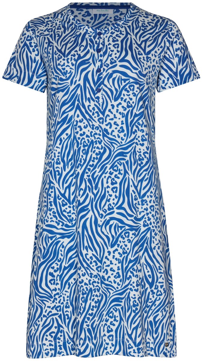 Rebelle MyRebelle - Nachthemd - Blue Bay - Bio Katoen - Blauw