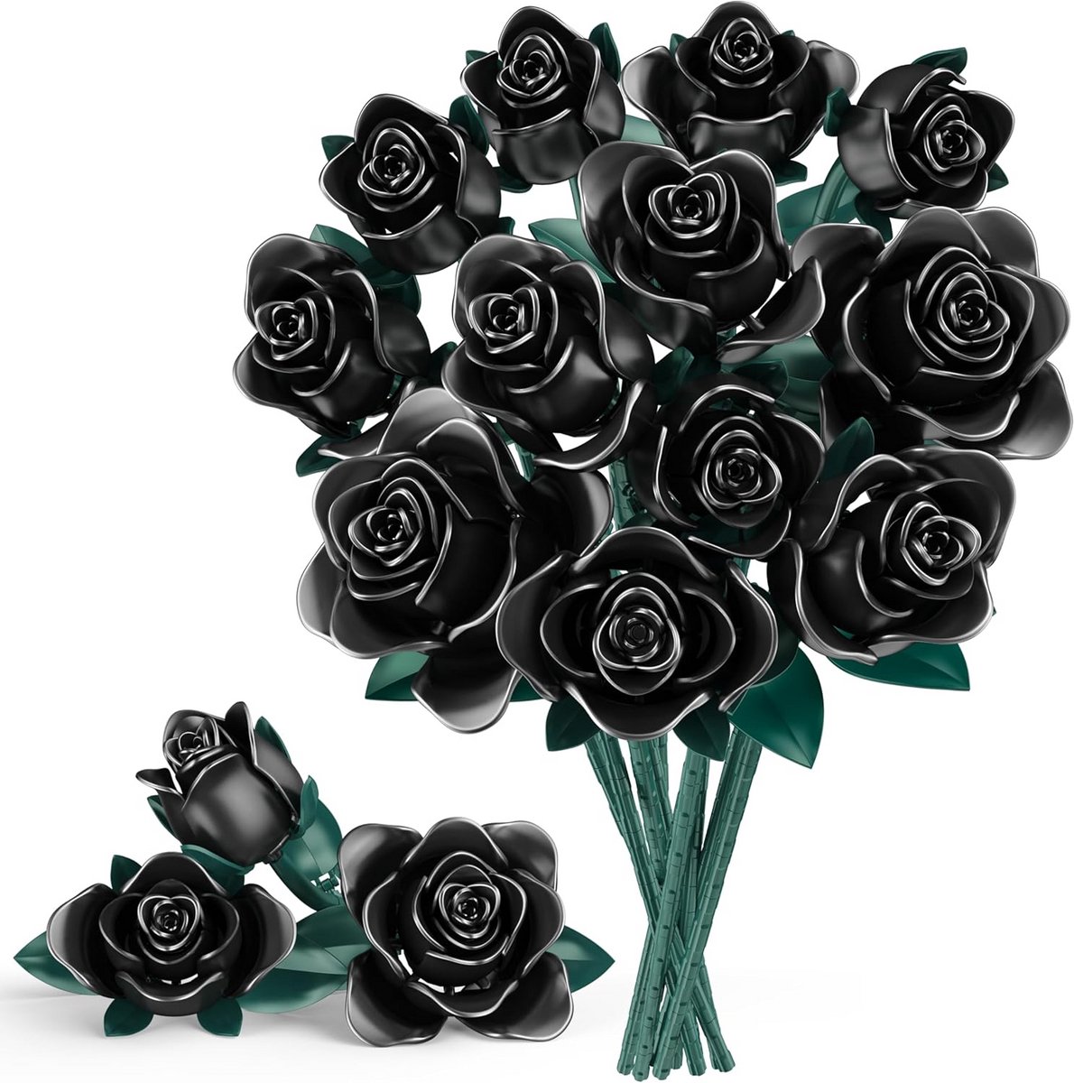 Boeket Bouwstenen Bloemen - Aanpasbare Rozen voor Volwassenen en Kinderen