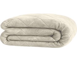 Y-NOT - Velvet Japandi Dekbed Pearl White 140x200 - Dekbed Zonder Overtrek - Wasbaar Dekbed - Hoesloos dekbed - Dekbed met vaste overtrek - 30 dagen proefslapen