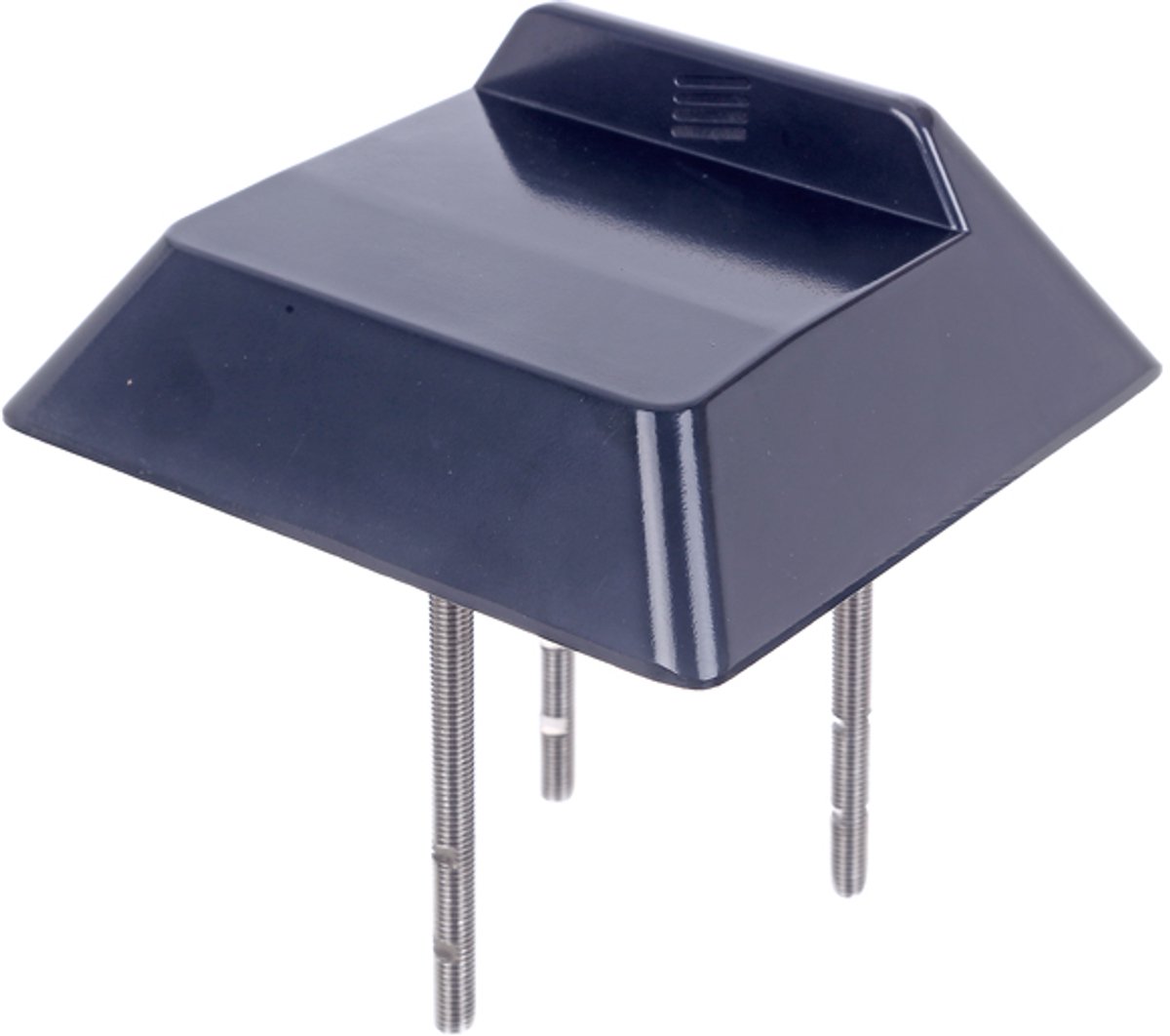 Alberts 159140 Uitloopplaat, aluminium, antraciet kunststof gecoat RAL 7016, 180 x 180 mm, 70 mm boven de grond