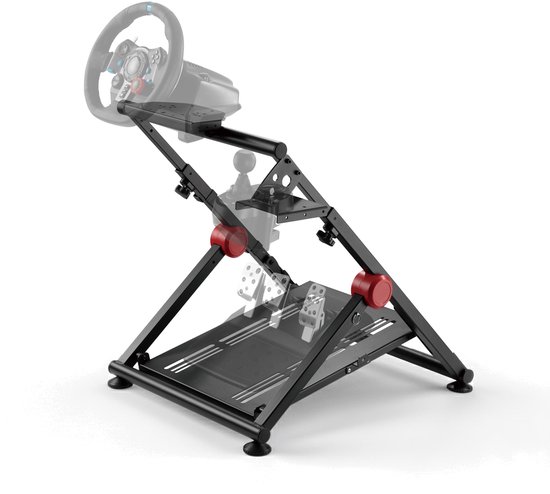 VDD Gaming - Wheel Stand - Racestuur - Sim Racing Cockpit - Race Cockpit - Opvouwbaar - Geschikt voor - Logitec - PXN - Fanatec - Thrustmaster - In Hoogte Verstelbaar
