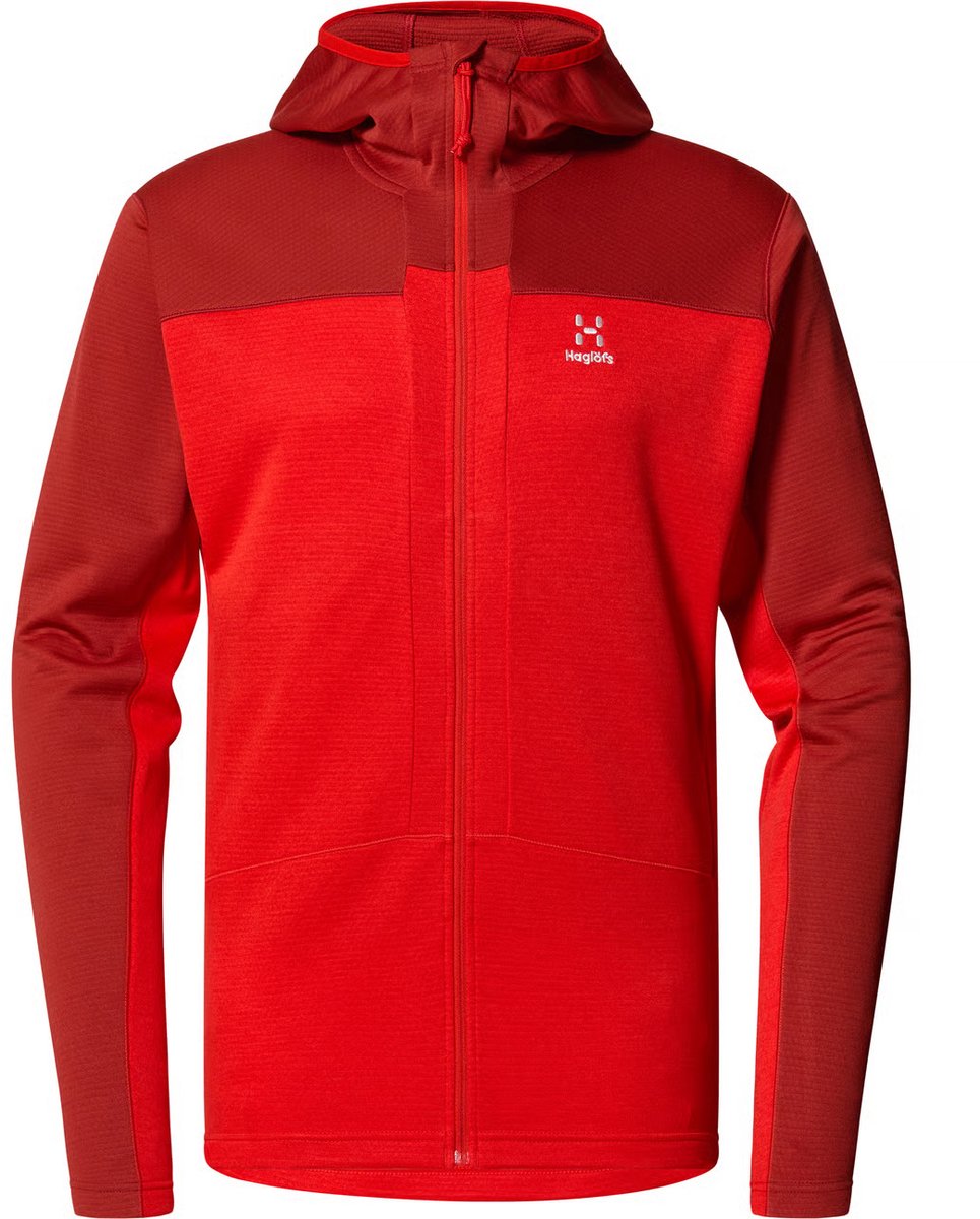 Haglofs Heren ROC Flash Mid Hoodie Zenith Rood