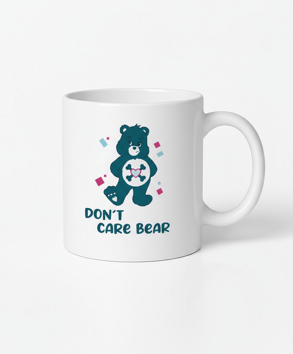 Don't Care Bear Mok - Grappige Koffiemok met Anti-Zorg Beer Design