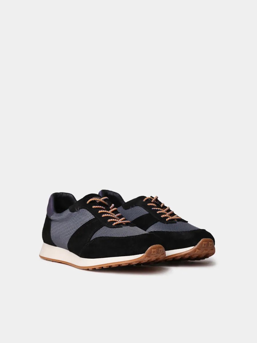 Suède herensneakers met elastische veters | DARO
