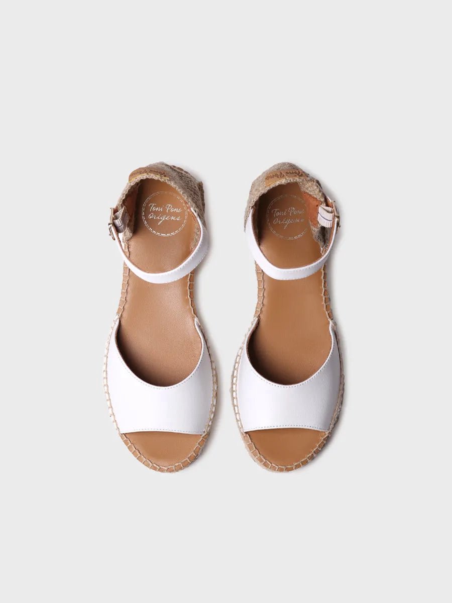Open espadrille voor dames met lage sleehak | BRIELLA-P