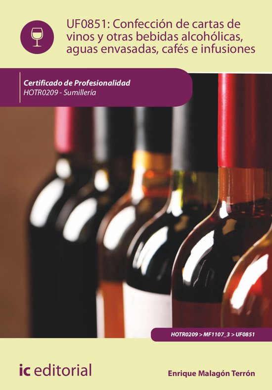 Confección de cartas de vinos, otras bebidas alcohólicas,  ... - cover
