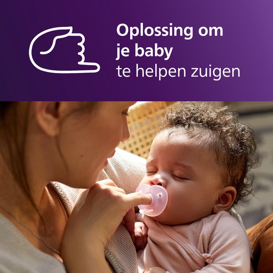 Philips Avent Soothie Hart - 0-6 Mnd - 2 Stuks - Plant-based - Roze van Merkloos — afbeelding 2