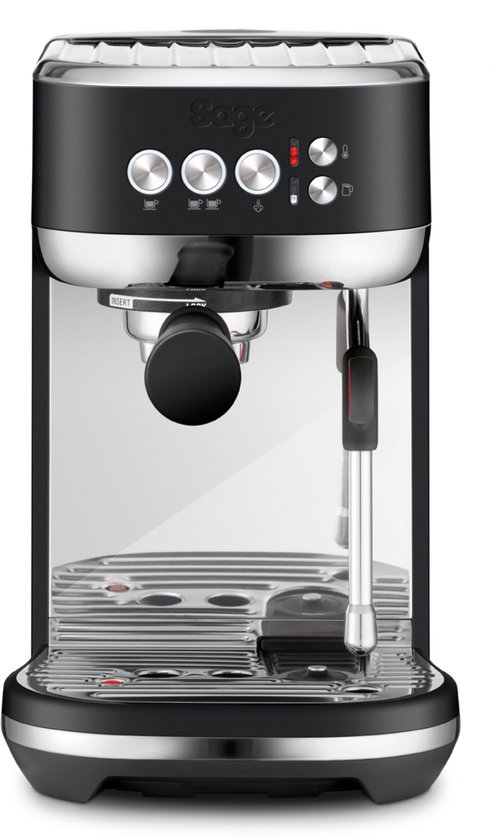 Sage the Bambino® Plus Black Truffle Pistonmachine (mat zwart)