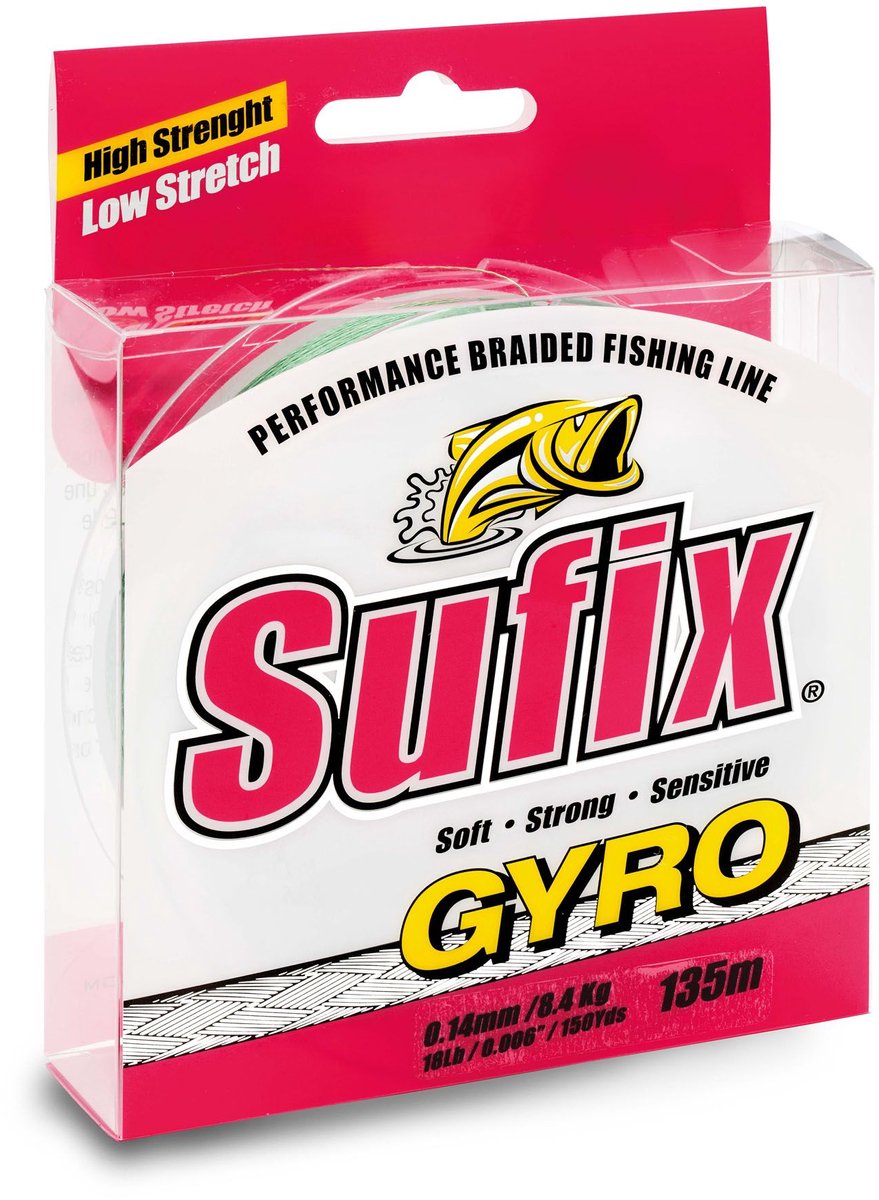 Sufix Gyro DP Gevlochten Lijn | 1000m 0.50mm Green - PROMO