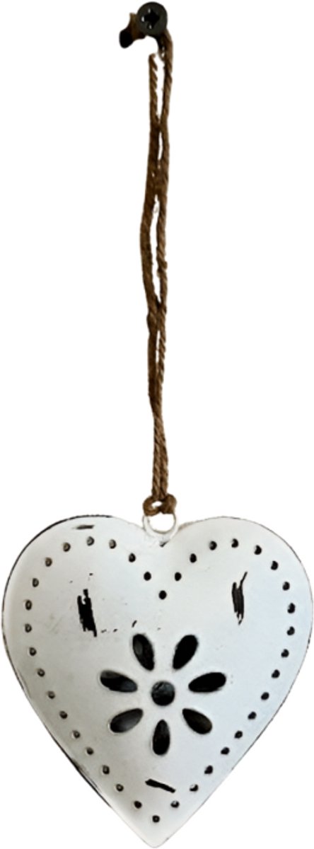 Heart S white 10cm