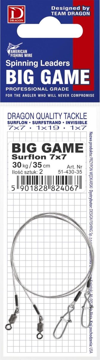 Dragon Big Game Surflon 7X7 Leader