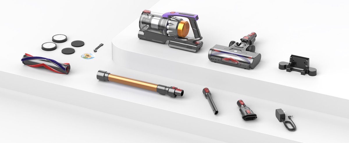 HandStofzuiger Draadloze Handstofzuiger met 50kPa Zuigkracht - afbeelding 2