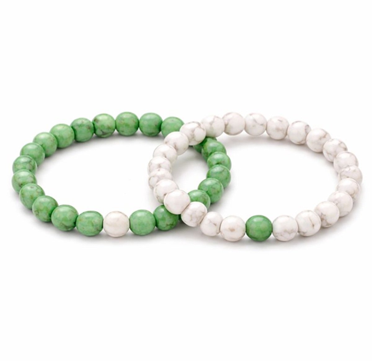 Vriendschapsarmbanden van Natuursteen – Set van 2 – Cadeau voor Vriendin of Koppel - EmmyRovi