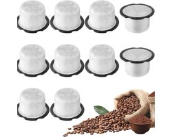 Geschikt voor cafés en GE Profile koffiemolens/zetapparaten, koffiezetmachines, actieve koolfilter van kokosnootschalen - 10 stuks