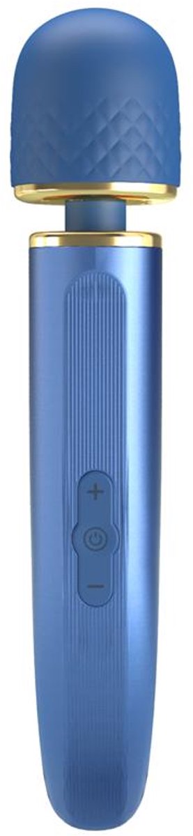 PRETTYLOVE Vibrating Wand Usb Silicone Blue