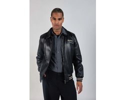Black leather SPARK CARAT M(48)