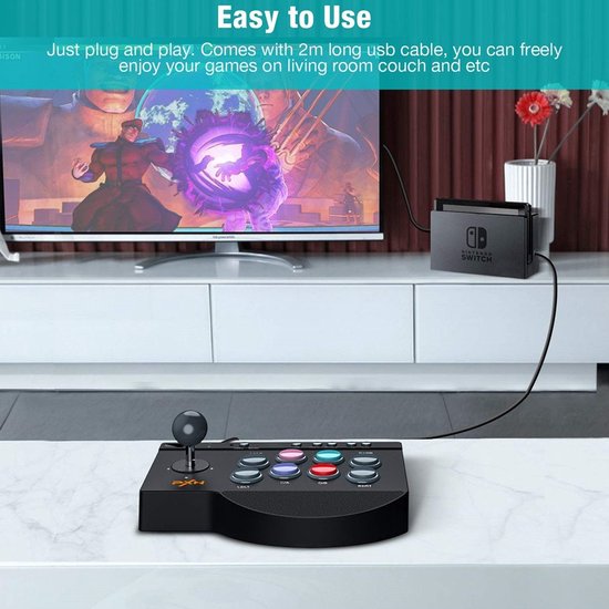 PXN 0082 – Arcade Stick – Fighting Game Joystick – USB – PC & Console ...