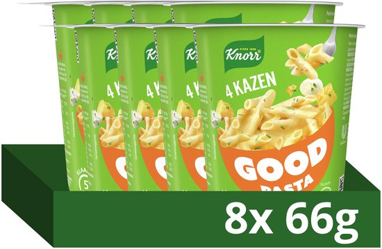 Knorr Good Pasta - 4 Kazen - klaar in 5 minuten - 8 x 66 g