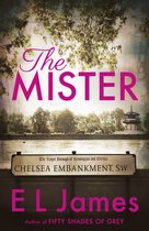 De cover van het boek 'The Mister' van E.L. James, met de tekst 'The Mister' in grote roze letters.