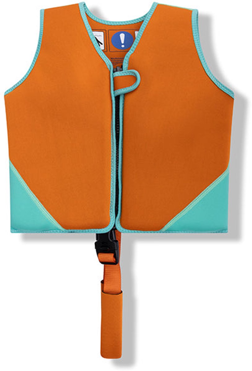 Swim Essentials Zwemvest - Oranje - Vivid Clash - 3/6 Jaar