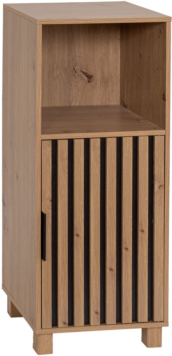 4bathroomz Parma Badkamerkast halfhoog - 86 cm in Houtlook - Bruin